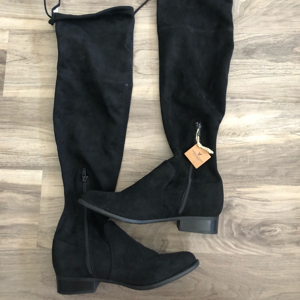 American Eagle Over-The-Knee Black Boots
